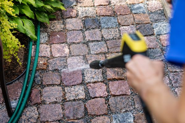 Paver Sidewalk Cleaning in Bloomington