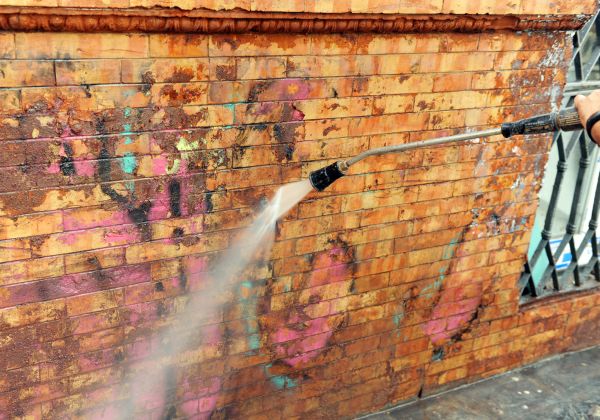 Brick Graffiti Cleaning in Bloomington
